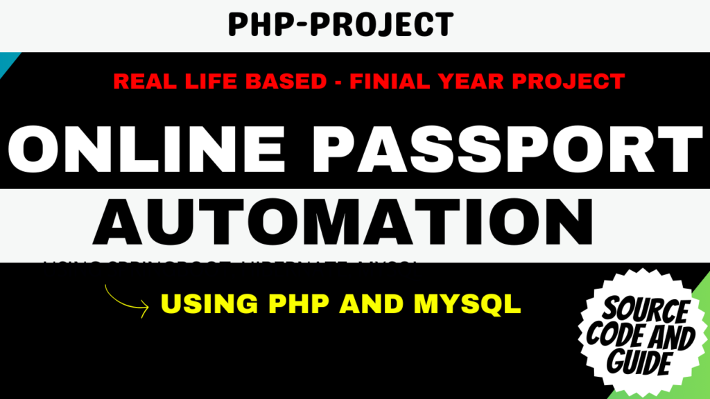 Online Passport Automation System