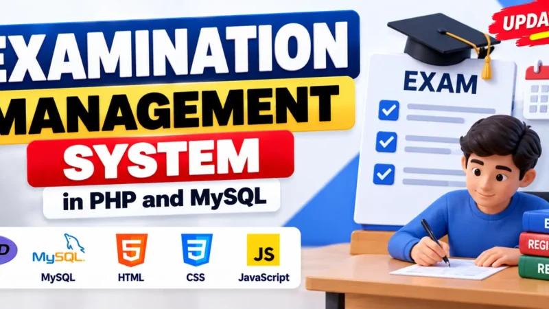 Examination Management System Using PHP and MYSQL