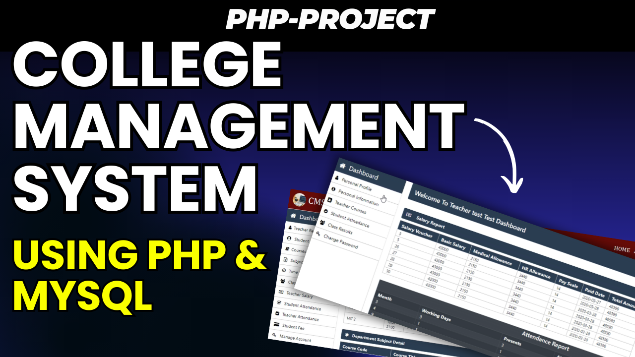 College Management System In PHP With Source Code