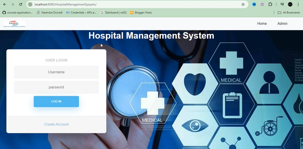 Hospital Management System Using Java, JSP, Servlets, and MySQL