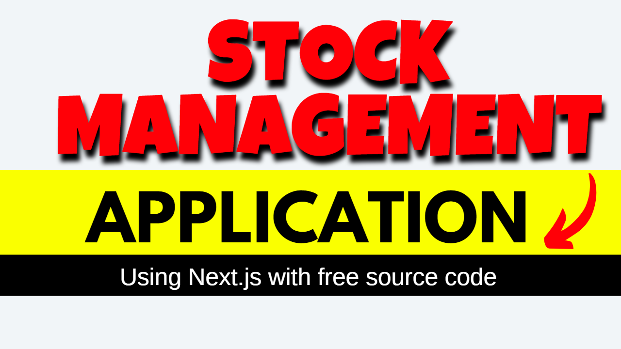 Stock Management System Using Next js