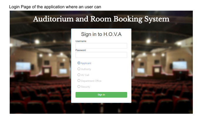 Auditorium Management system