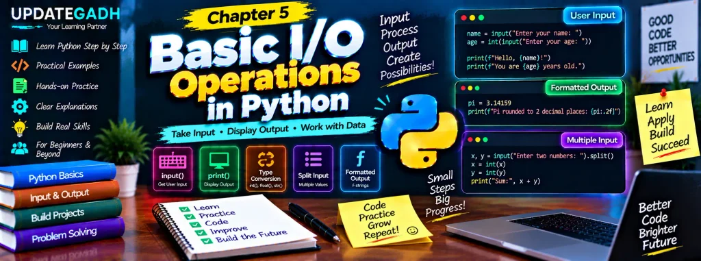 Chapter 5 : Basic I/O operations
