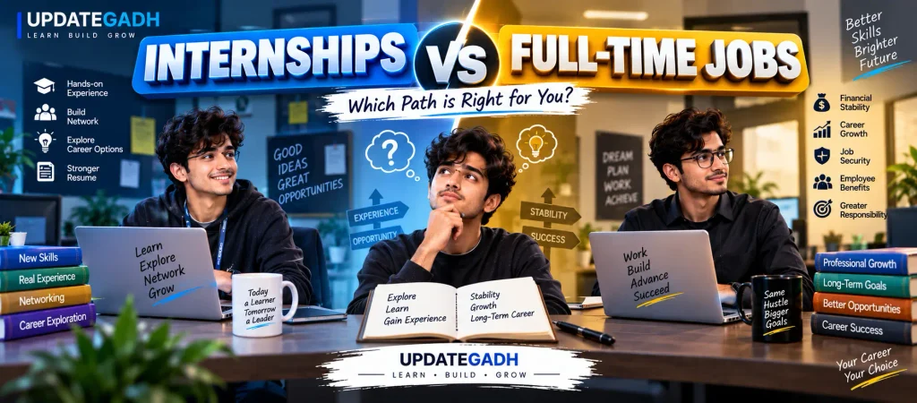 Internships vs. Full-Time Jobs: What Should You Choose ?