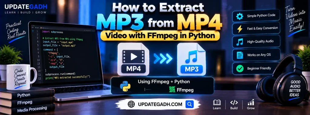 How to Extract MP3 from MP4 Video with FFmpeg in Python 🎵