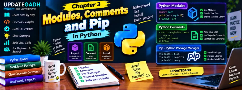 Chapter 3: Modules, Comments, and Pip in Python