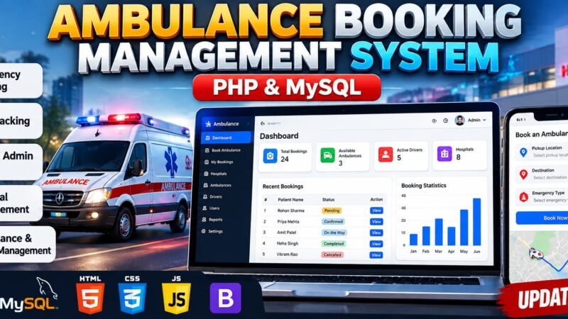 Ambulance Booking Management System Using PHP