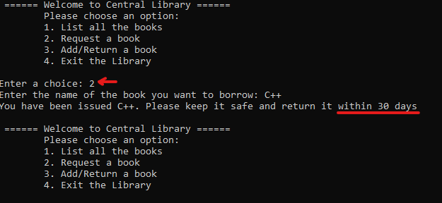 Library System using Python