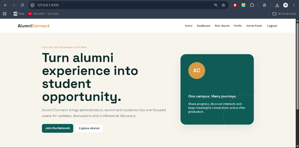 Alumni Management System Using Python