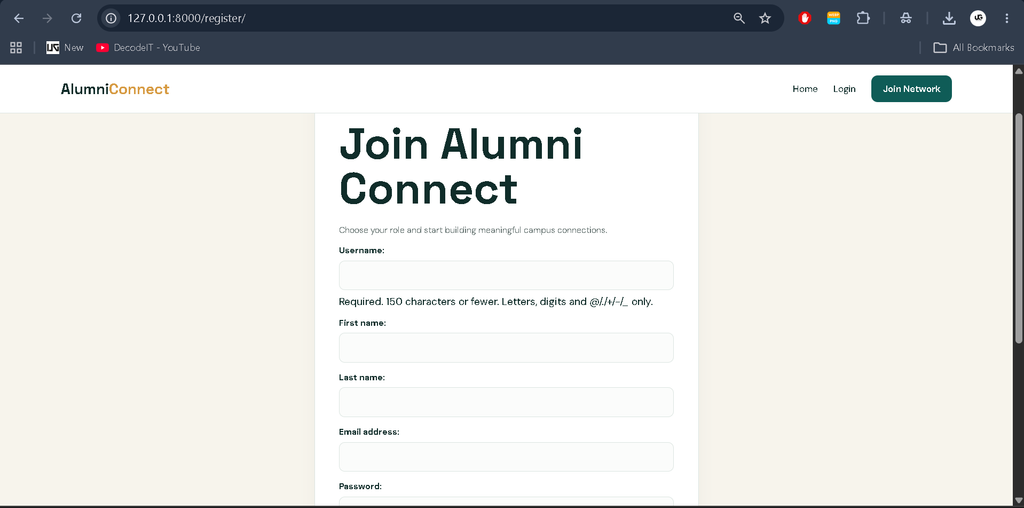 Alumni Management System Using Python