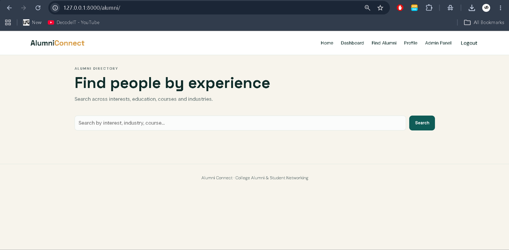Alumni Management System Using Python