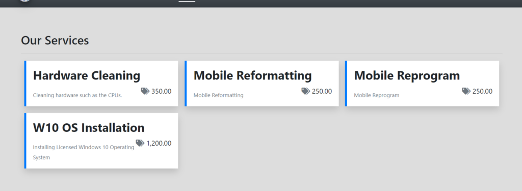 Repair Shop Management System in PHP & MySQL with Source Code