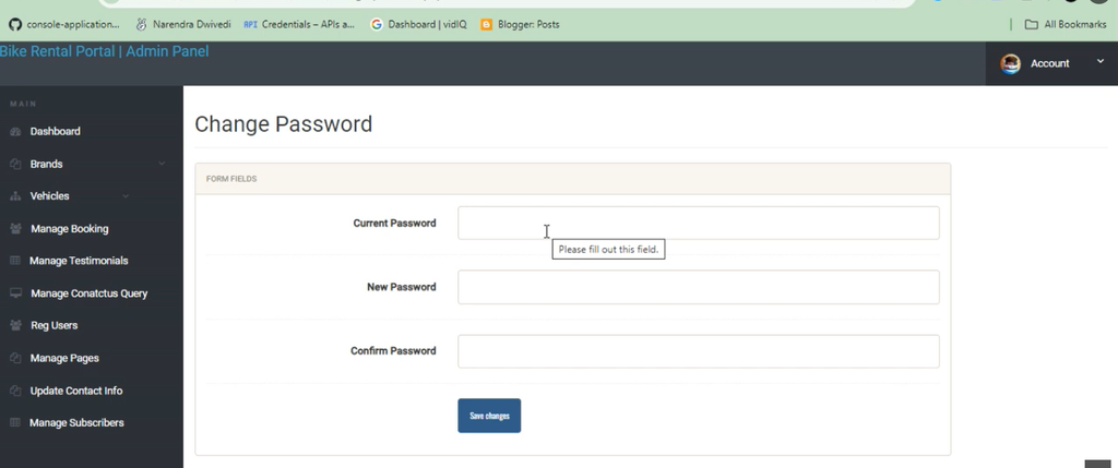 Online Bike Rental Management System Using PHP and MySQL
