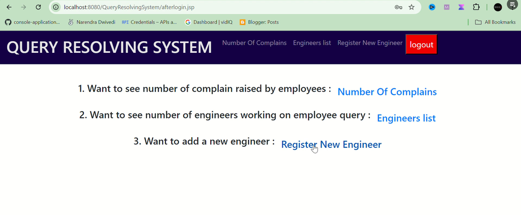 Complaint Management System Using Java and MySQL