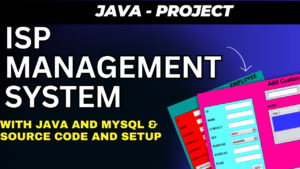 ISP Management System In Java with Setup