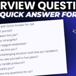 Interview Questions with Quick Answer for Job