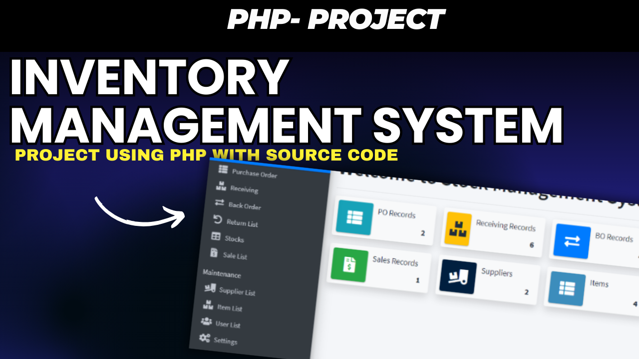 Inventory Management System Using PHP and MySQL