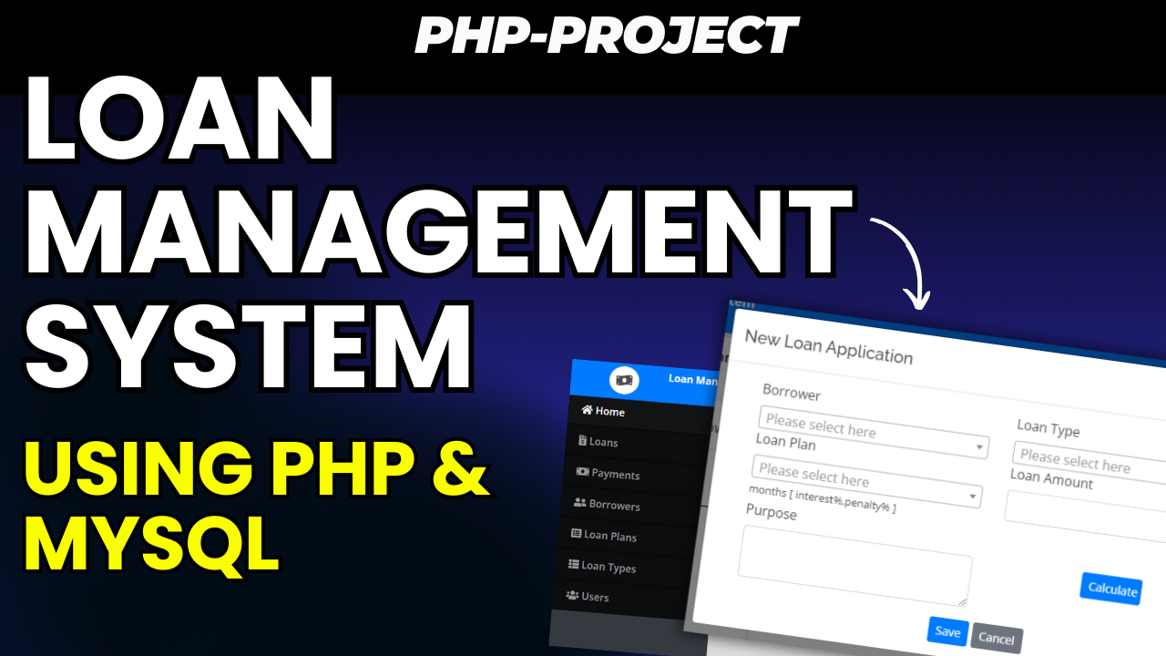 Loan Management System in PHP & MySQL with Code