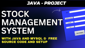 Stock Management System in Java Free Source Code