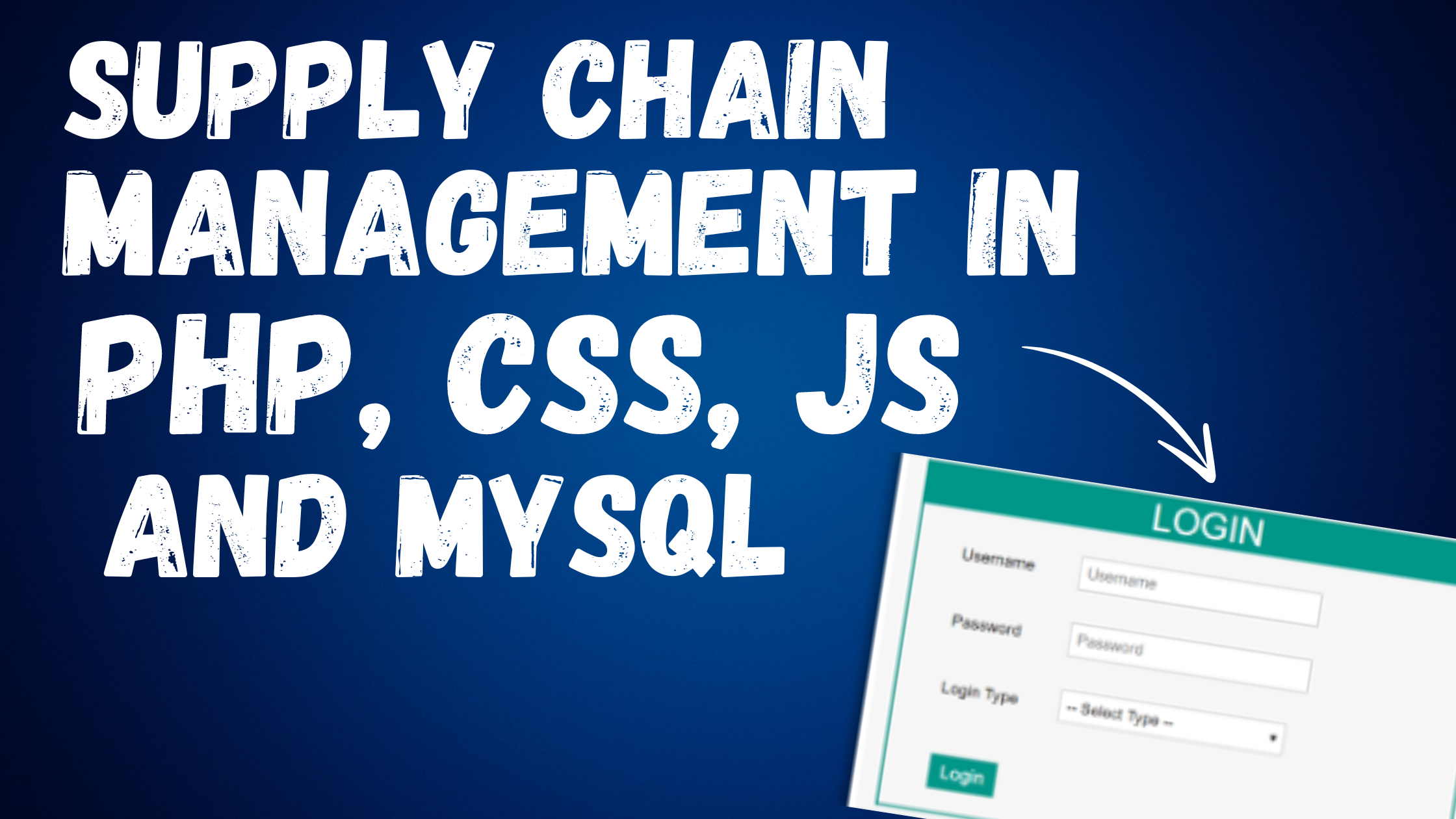 Supply Chain Management PHP and CSS