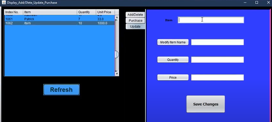 Stock Management System in Java Free Source Code