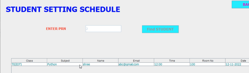 Exam Seat Arrangement System With Java and MySQL