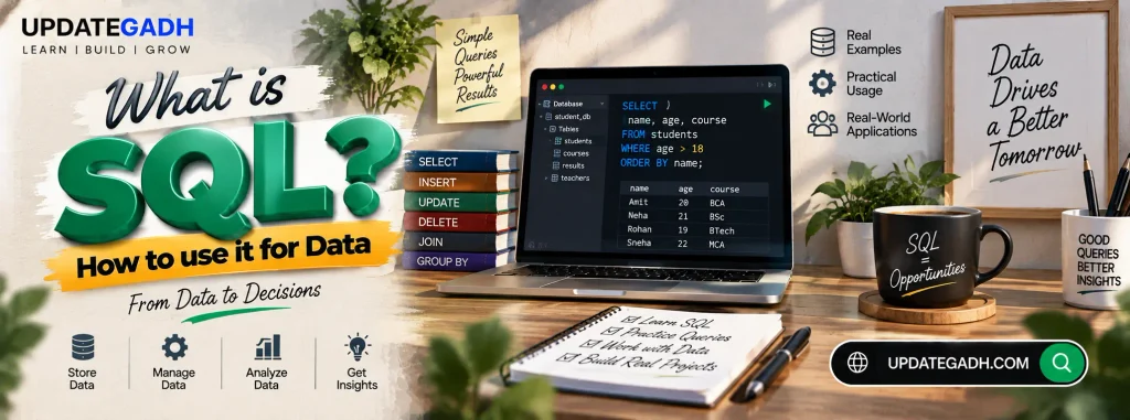 What is SQL? How to use for Data