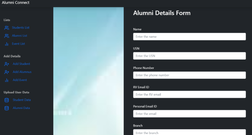 Alumni Web Application Using Python