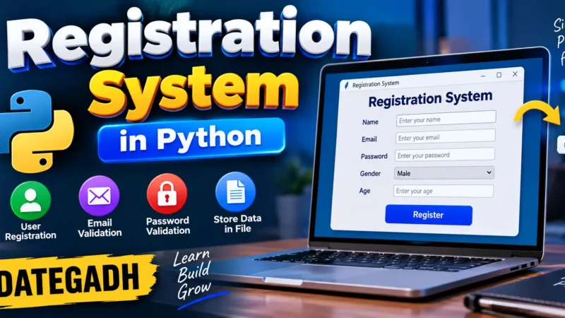 Registration System in Python