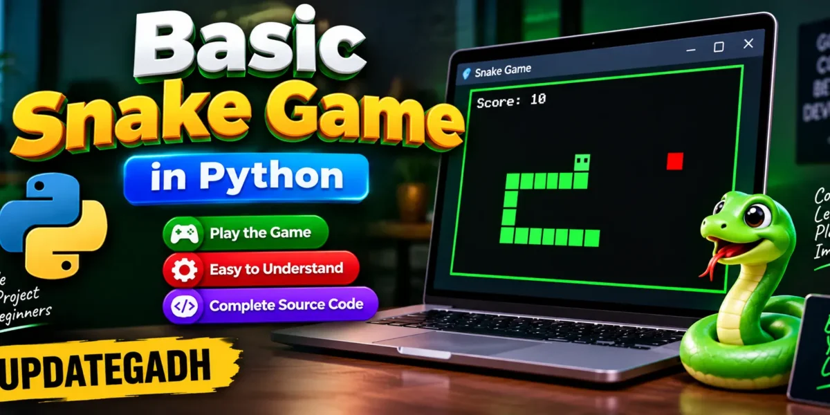 Basic Snake Game in Python with Source Code