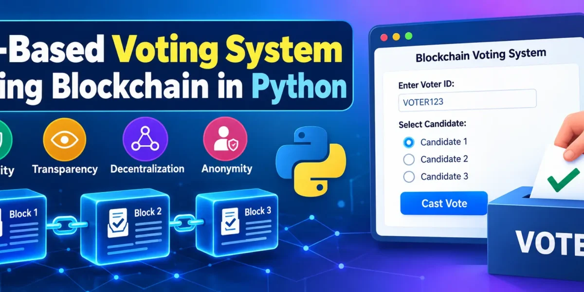 Voting System Using Blockchain in Python Free Source Code