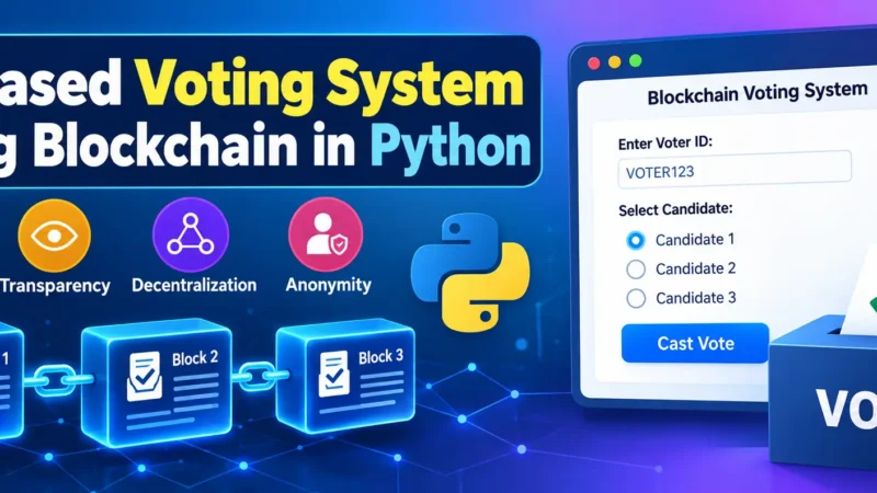 Voting System Using Blockchain in Python Free Source Code