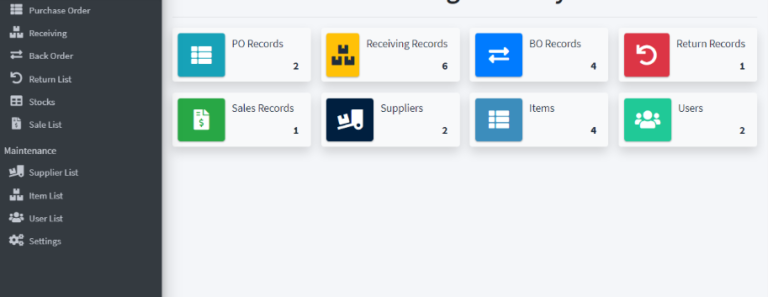 Inventory Management System Using PHP and MySQL