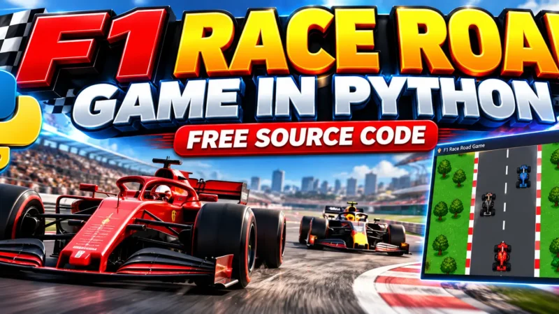 F1 Race Road Game in Python
