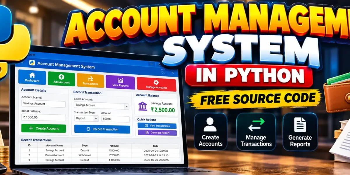 Account Management System in Python