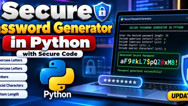 Secure Password Generator in Python With Source Code