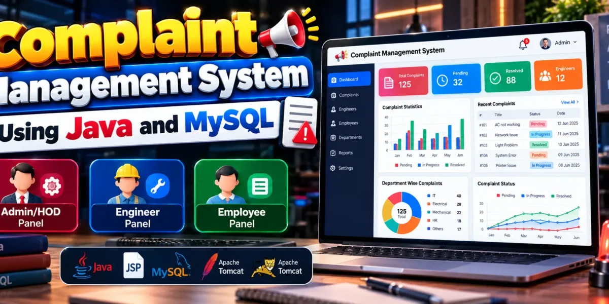Complaint Management System Using Java and MySQL