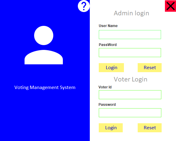 Voting Management System using Java Swing Free code