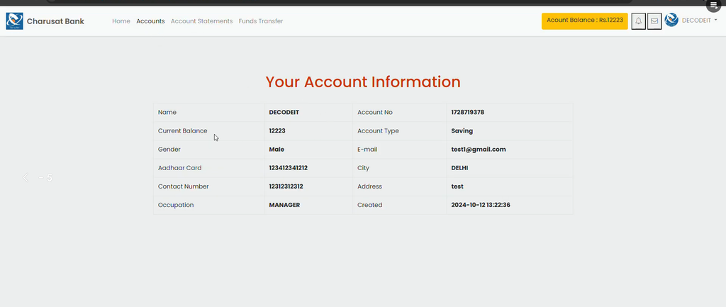Bank Management System Using PHP and MySQL