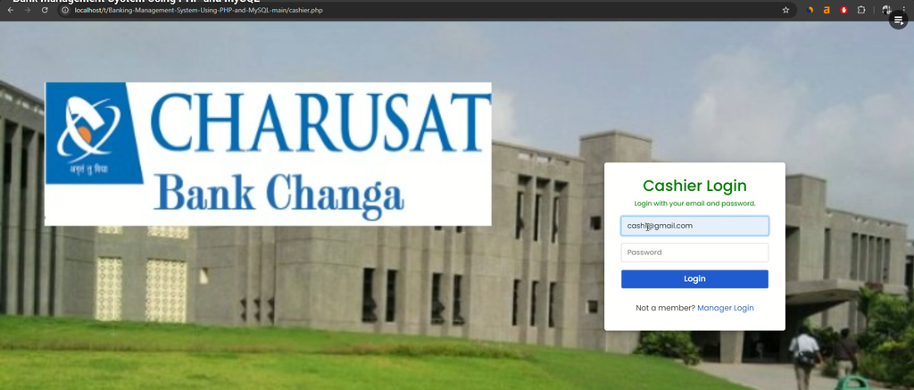 Bank Management System Using PHP and MySQL
