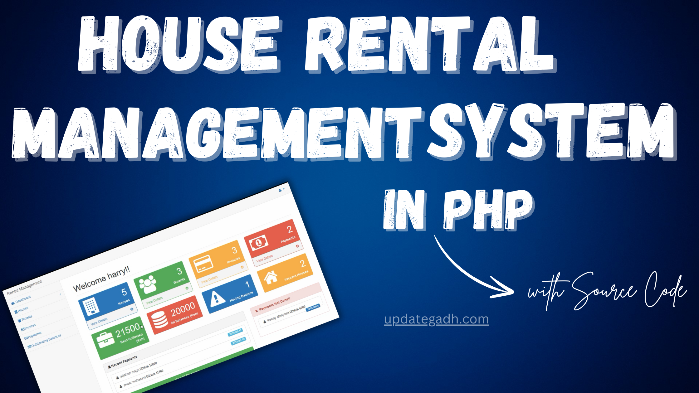 House Rental Management System in PHP with Free Code