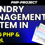 Laundry Management System in PHP and MySQL