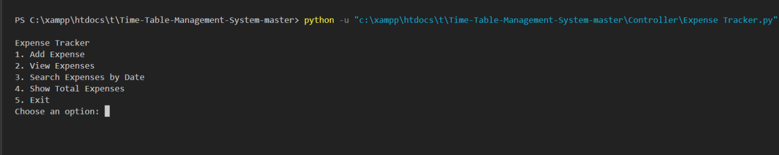 Expense Tracker in Python with Source Code