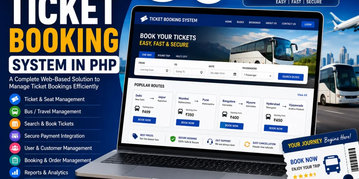 Ticket Booking System in PHP