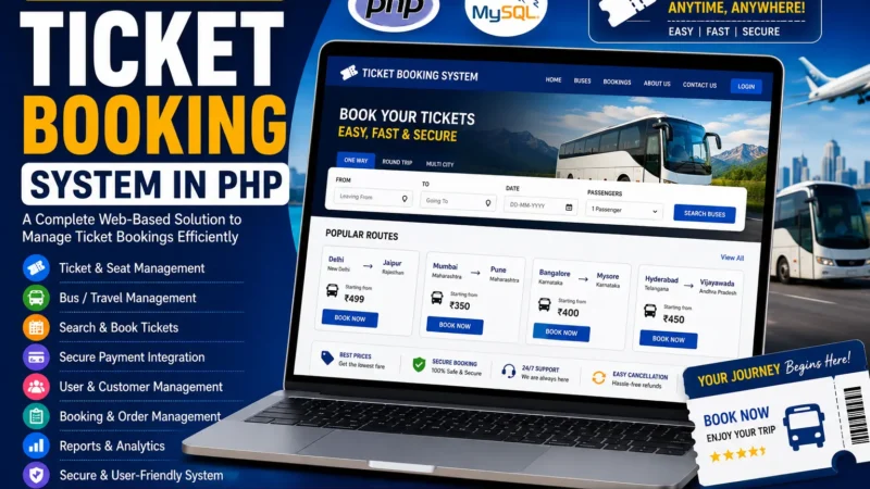 Ticket Booking System in PHP