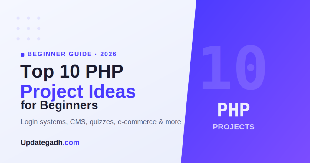 Top 10 PHP Project Ideas for Beginners