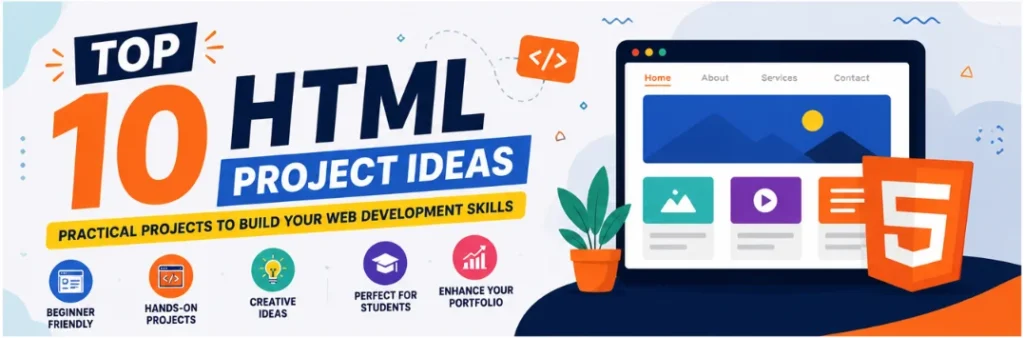 Top 10 HTML Project Ideas for Beginners
