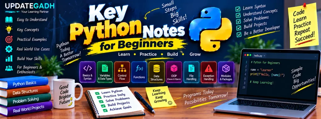 Key Python Notes for Beginners and Enthusiasts