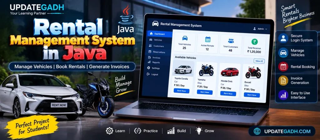 Rental Management System in Java with Source Code