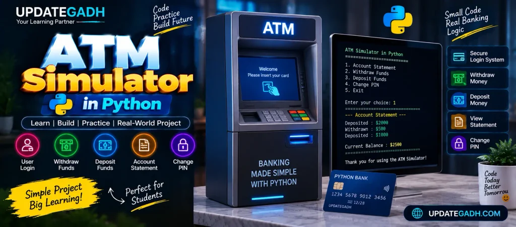ATM Simulator in Python with Source Code